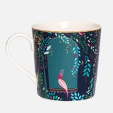 Sara Miller London 340ml Giraffe's Courtyard India Mug - Midnight