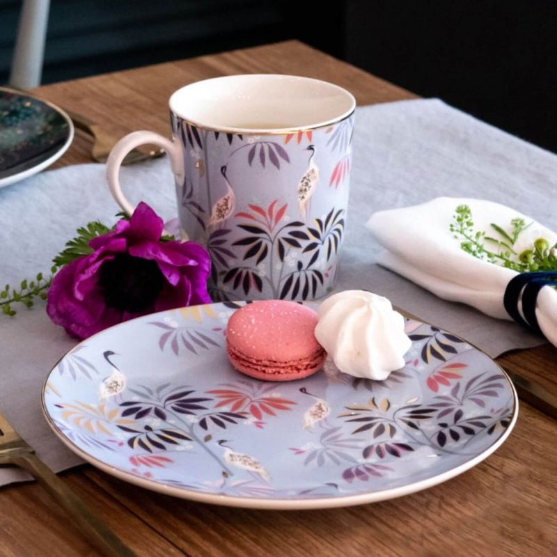 Sara Miller London India 340ml Mug - Crane Garden