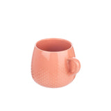 Siip Solid Colour Embossed Round Mug - Pink