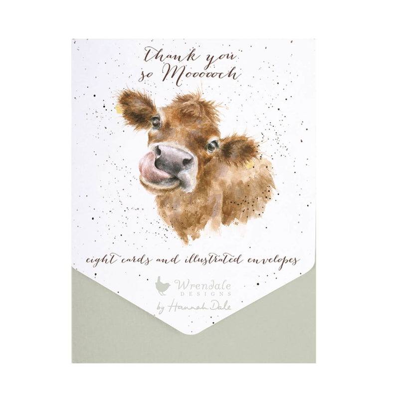 Wrendale Designs by Hannah Dale Thank You Pack - Moooo Cow