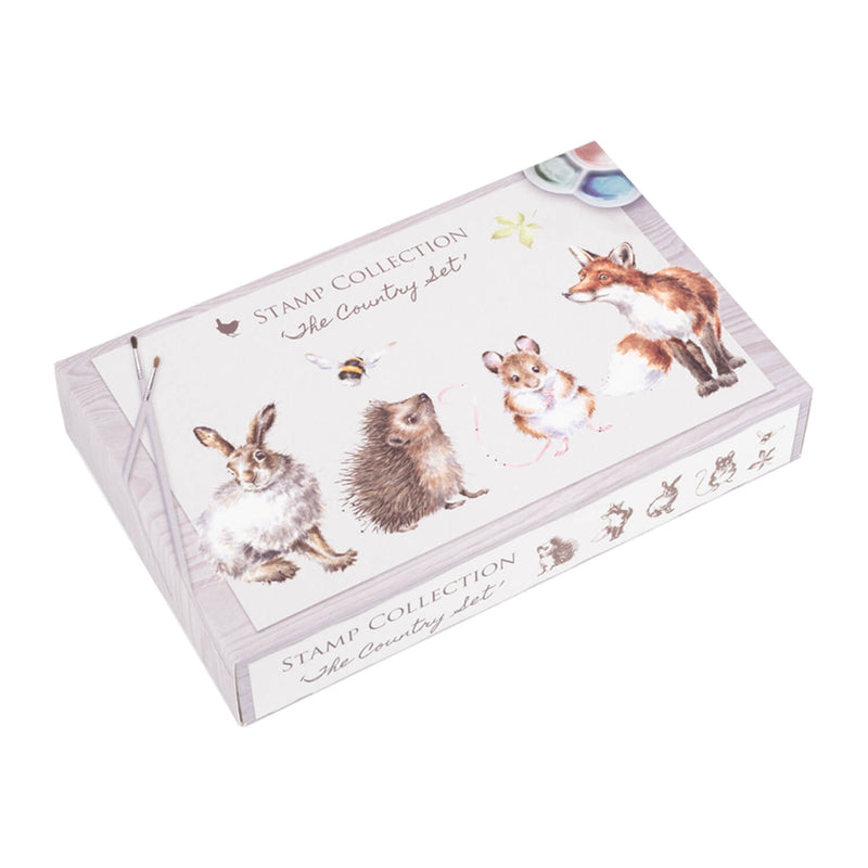 Wrendale Designs by Hannah Dale Animal 6-Piece Ink Stamp Set - The Country Set