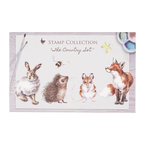 Wrendale Designs by Hannah Dale Animal 6-Piece Ink Stamp Set - The Country Set