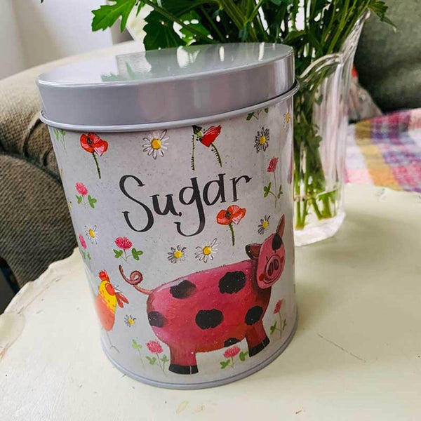 Alex Clark Sugar Storage Tin - Daisyfield Farm - Potters Cookshop