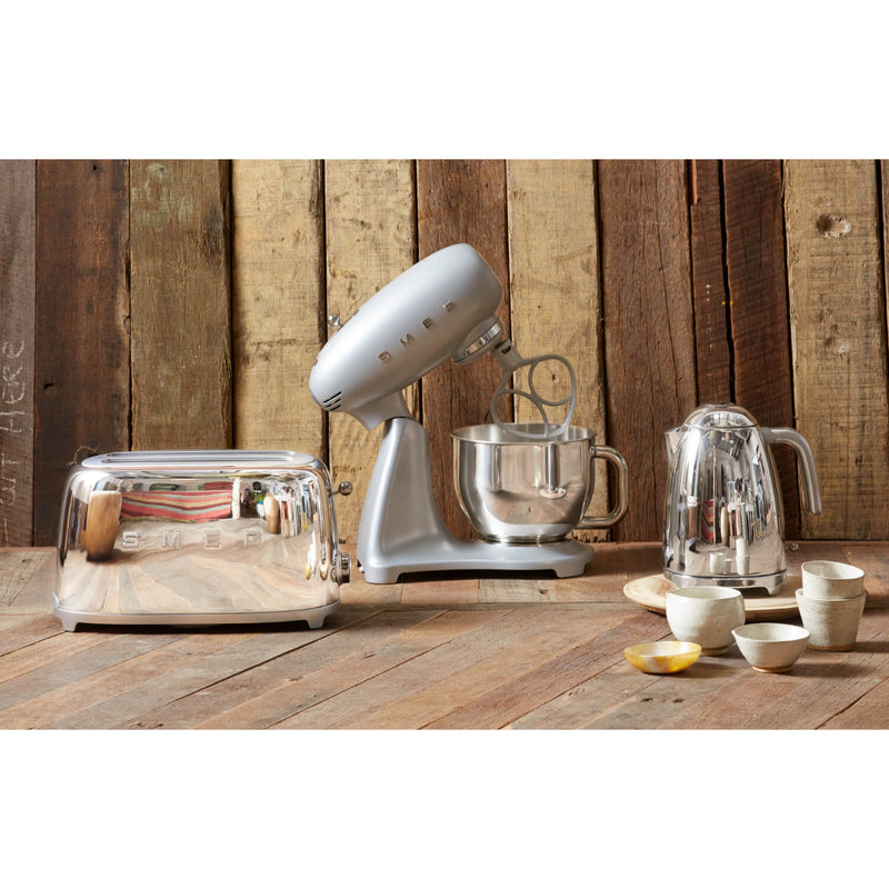 Smeg Jug Kettle & 2 Slice Toaster Set - Chrome