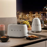 Smeg Jug Kettle & 2 Slice Toaster Set - Matte White