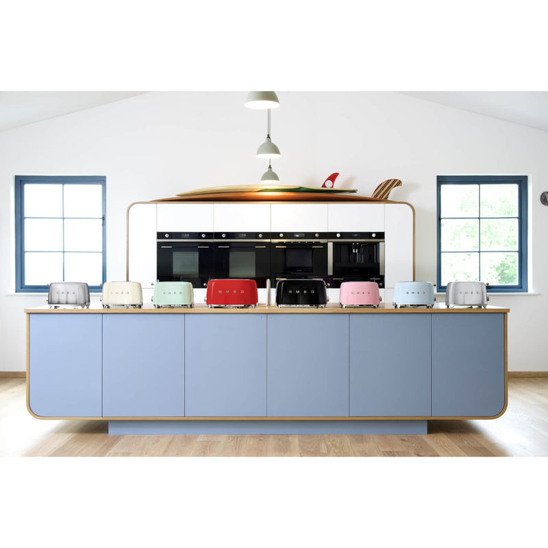 Smeg Jug Kettle & 2 Slice Toaster Set - Pastel Blue