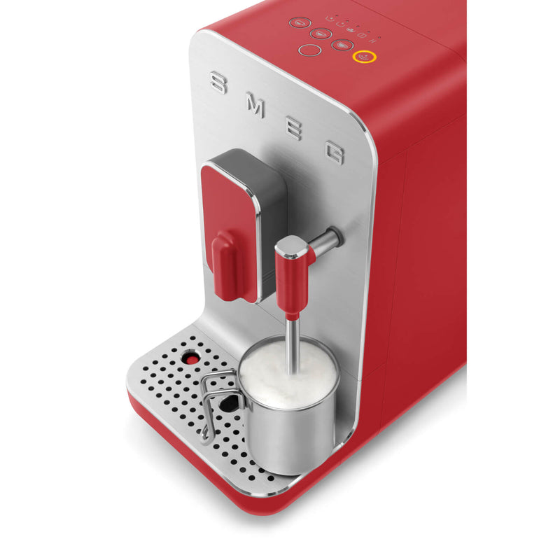 Smeg BCC02 Automatic Bean-to-Cup Coffee Machine - Matte Red