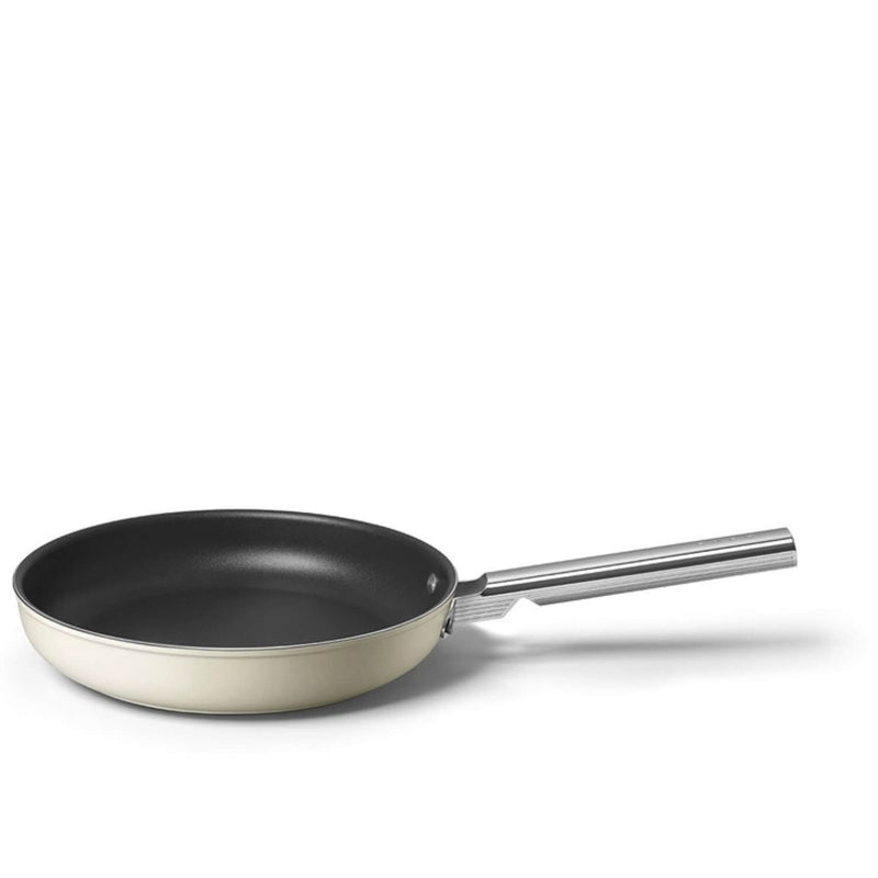 Smeg Cookware 2 Piece Non-Stick Frying Pan Set - Cream