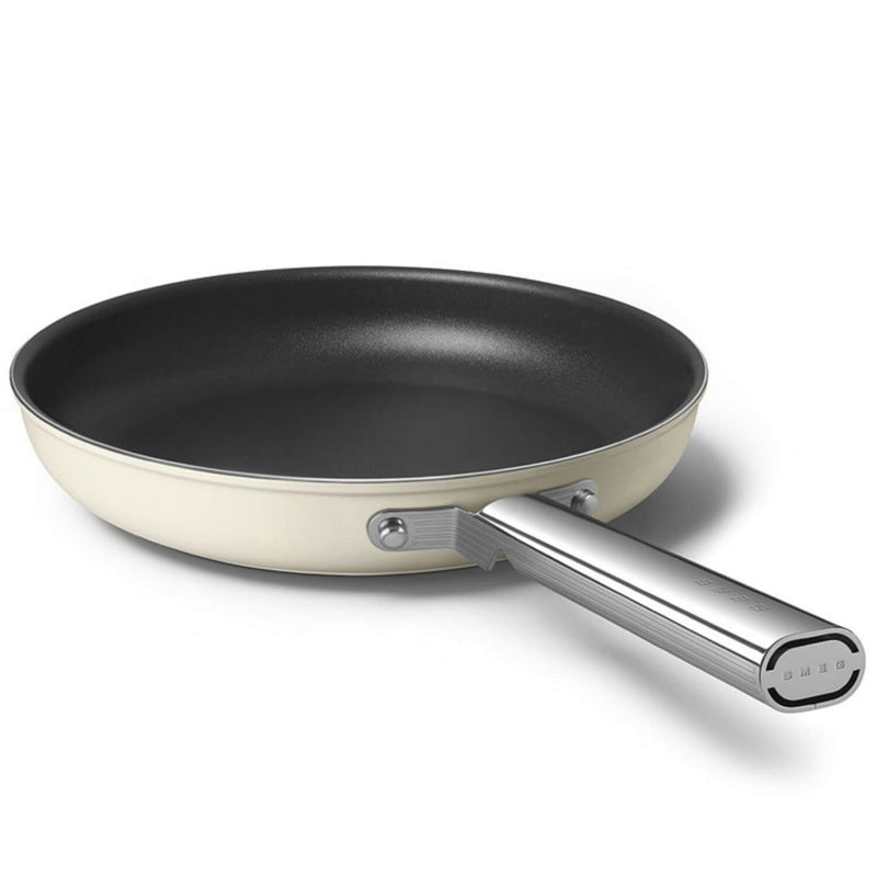 Smeg Cookware 2 Piece Non-Stick Frying Pan Set - Cream