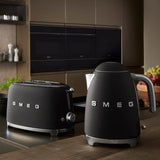 Smeg Jug Kettle & 2 Slice Toaster Set - Matte Black
