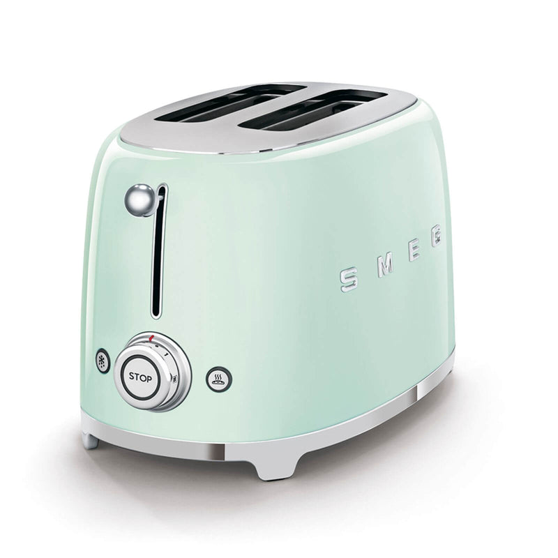 Smeg 50's Style Retro TSF01 2 Slice Toaster - Pastel Green