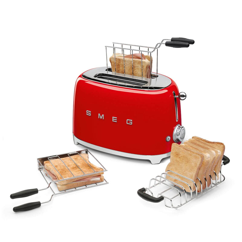 Smeg 50's Style Retro TSF01 2 Slice Toaster - Red