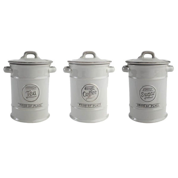 T&G Pride of Place 3 Piece Canister Set - Grey