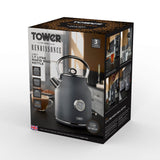 Tower Renaissance Traditional Kettle & 4 Slice Toaster Set - Grey