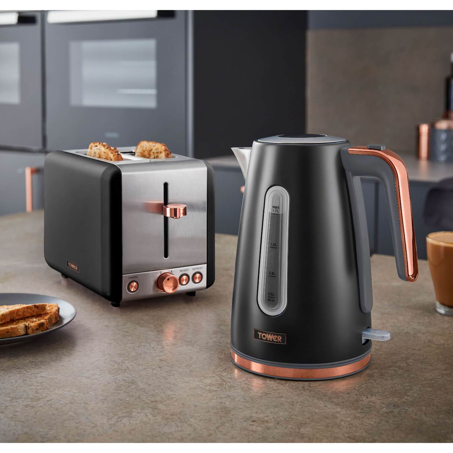 Rose gold kettle toaster hotsell