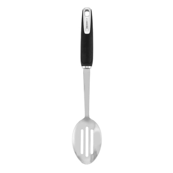 Tower Precision Plus Stainless Steel Slotted Spoon - Black