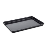 Tower Precision Plus Carbon Steel 35cm x 25cm x 2cm Rectangular Non-Stick Medium Baking Tray - Black