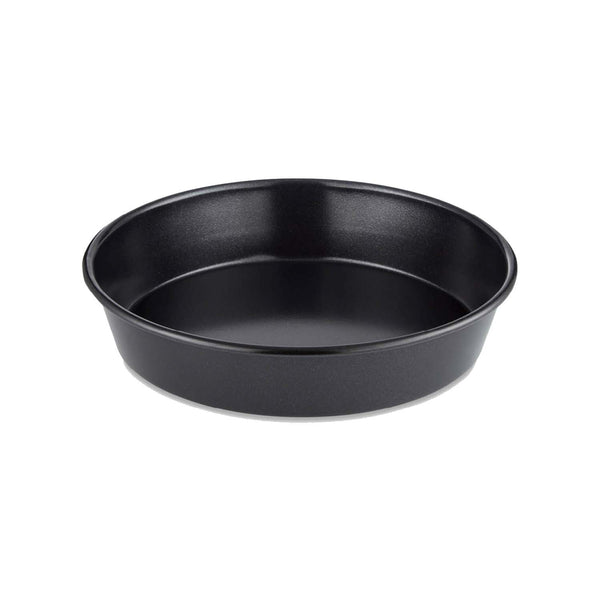 Tower Precision Plus Carbon Steel 23cm Non-Stick Round Deep Pie Tin - Black