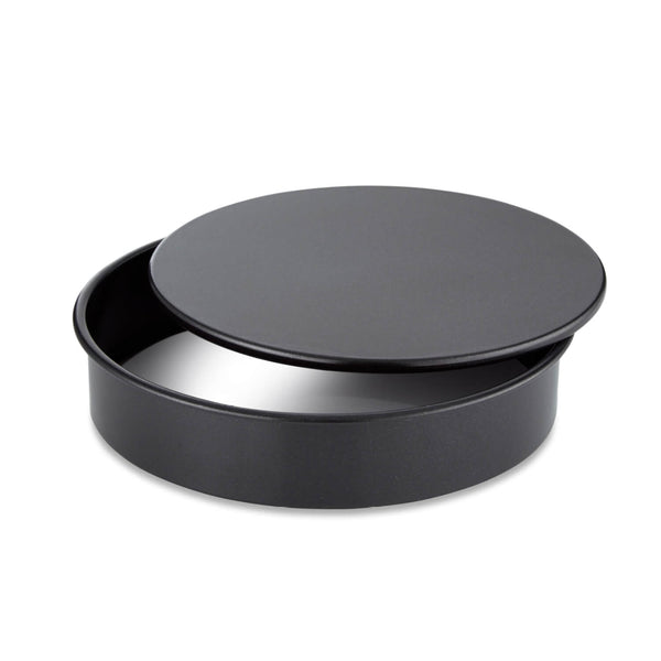 Tower Precision Plus Carbon Steel 15cm Round Non-Stick Loose Base Sandwich Tin - Black