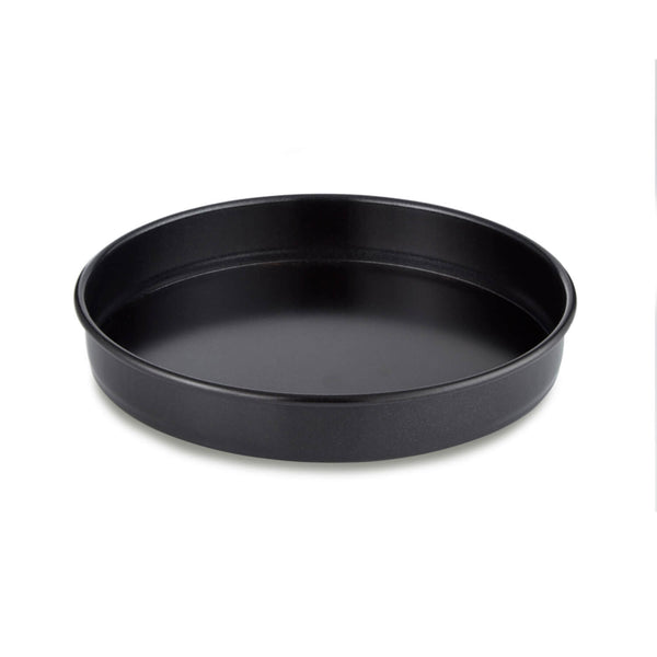 Tower Precision Plus Carbon Steel 23cm Round Non-Stick Loose Base Sandwich Tin - Black