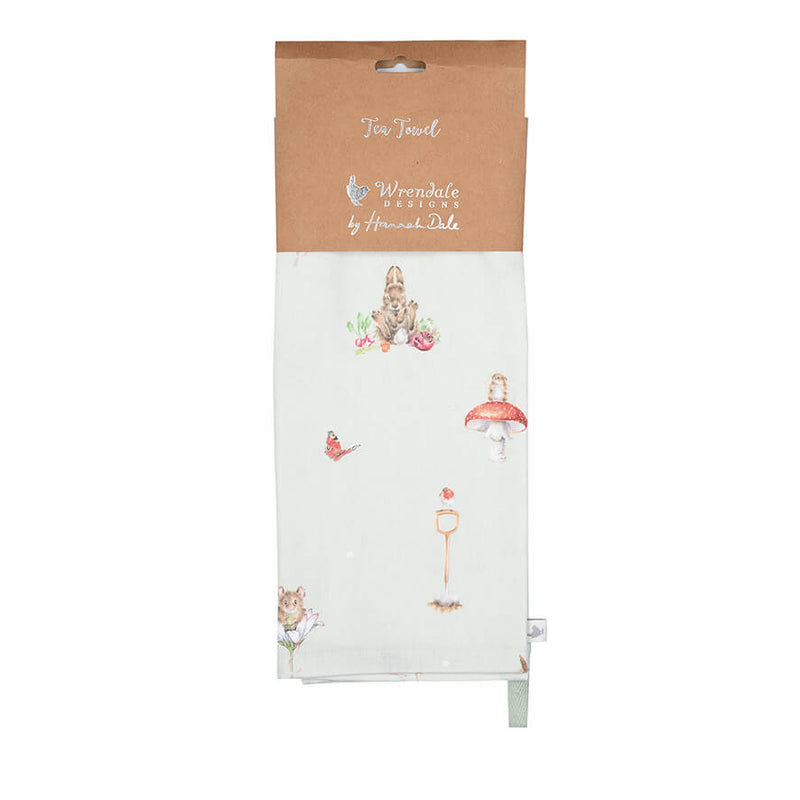Wrendale Designs by Hannah Dale 100% Cotton Tea Towel - Garden Friends