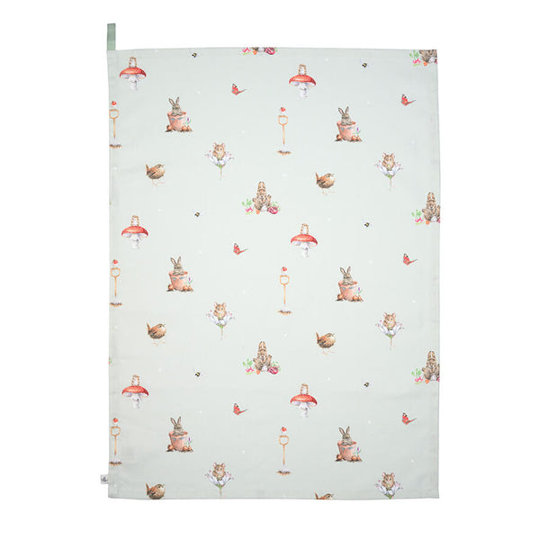 Wrendale Designs by Hannah Dale 100% Cotton Tea Towel - Garden Friends