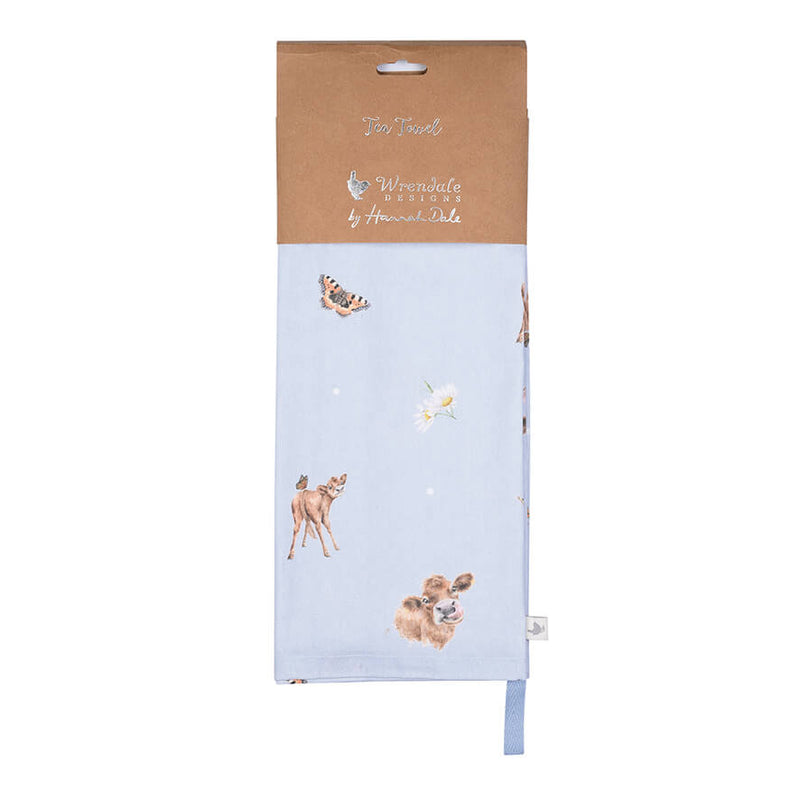 Wrendale Designs by Hannah Dale 100% Cotton Tea Towel - Farmyard Friends