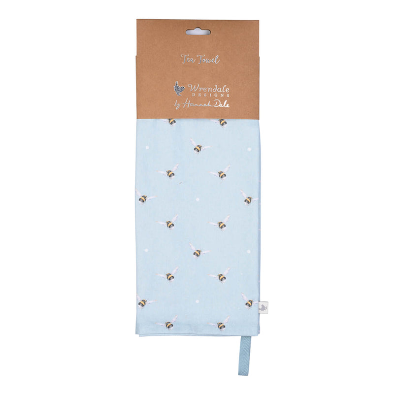 Wrendale Designs by Hannah Dale 100% Cotton Tea Towel - Busy Bee