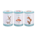 Wrendale Designs by Hannah Dale 3 Piece Tin Canister Set - The Country Set