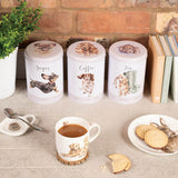 Wrendale Designs by Hannah Dale 3 Piece Tin Canister Set - A Dogs Life