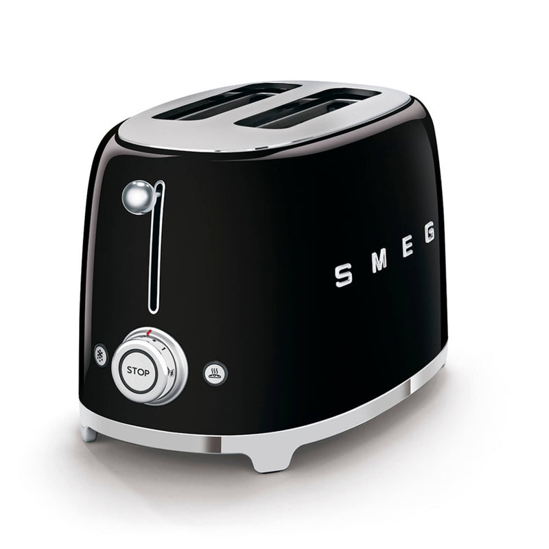 Smeg Mini Kettle & 2 Slice Toaster Set - Black