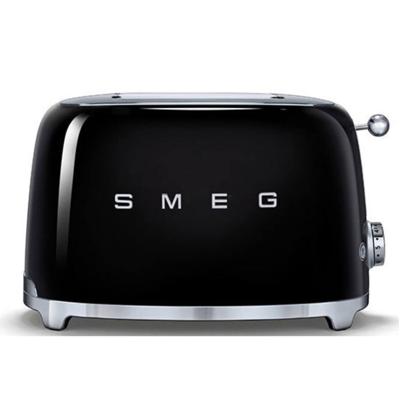 Smeg Jug Kettle & 2 Slice Toaster Set - Black