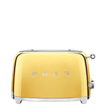 Smeg 50's Style Retro TSF01 2 Slice Toaster - Gold