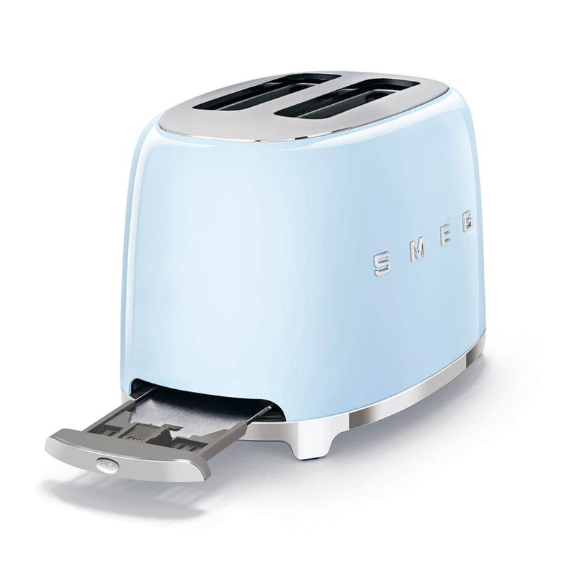 Smeg Jug Kettle & 2 Slice Toaster Set - Pastel Blue