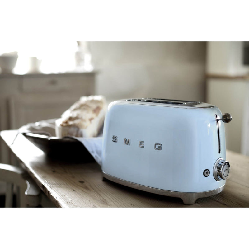 Smeg Jug Kettle & 2 Slice Toaster Set - Pastel Blue
