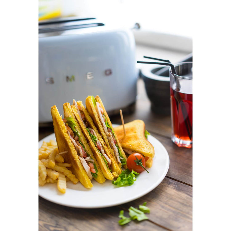 Smeg Jug Kettle & 2 Slice Toaster Set - Pastel Blue