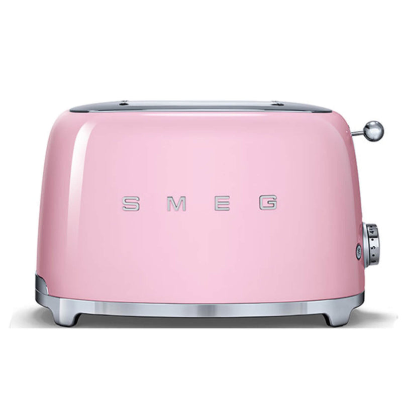 Smeg Jug Kettle & 2 Slice Toaster Set - Pink