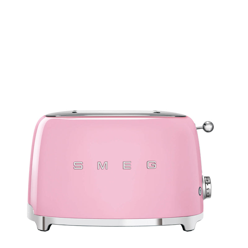 Smeg 50's Style Retro TSF01 2 Slice Toaster - Pink