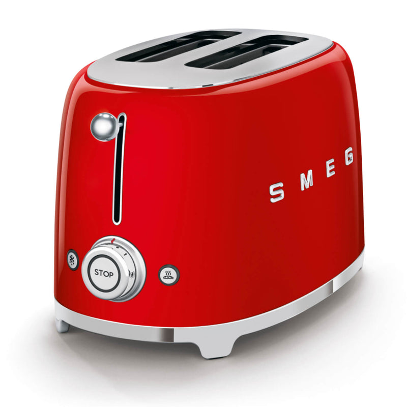 Smeg Mini Kettle & 2 Slice Toaster Set - Red