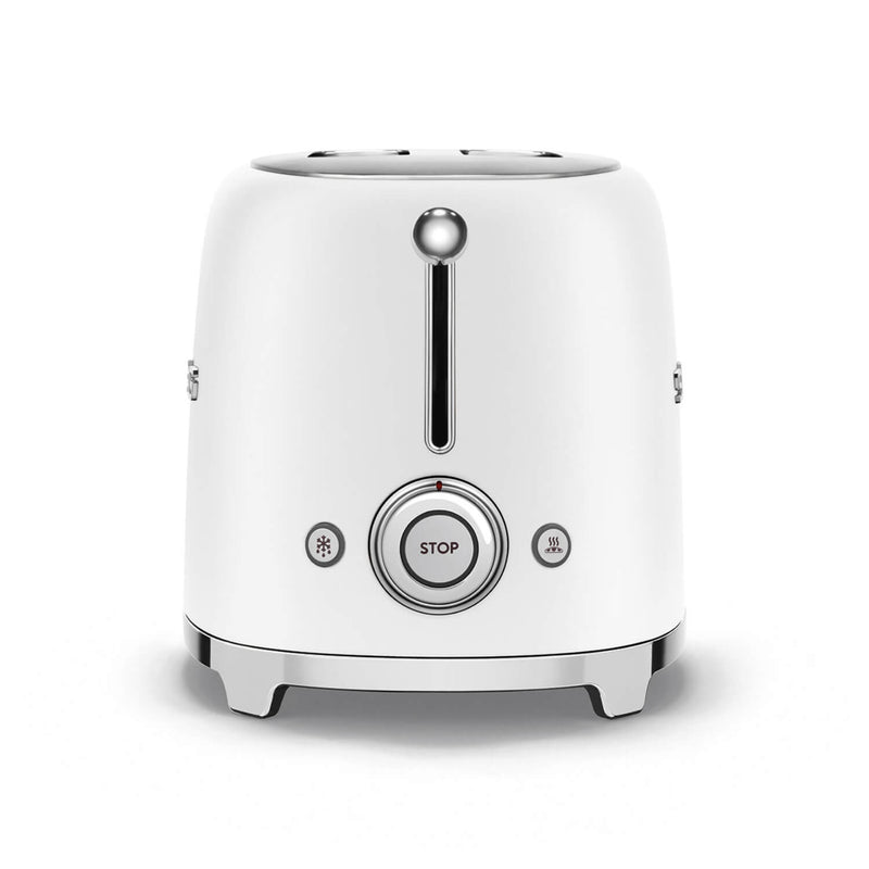 Smeg Jug Kettle & 2 Slice Toaster Set - Matte White