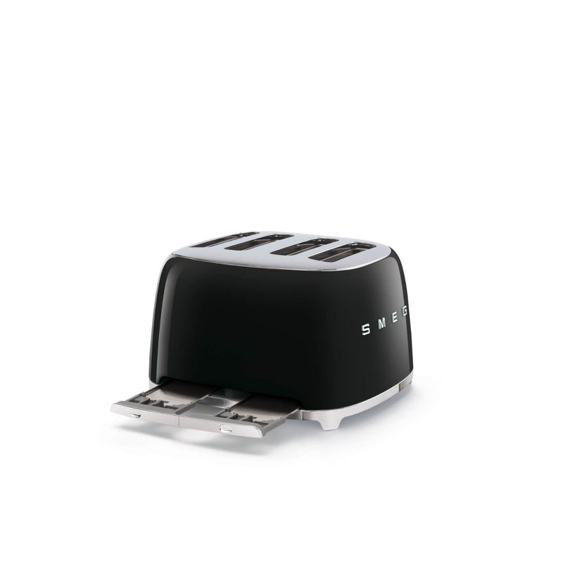Smeg long slot toaster black deals