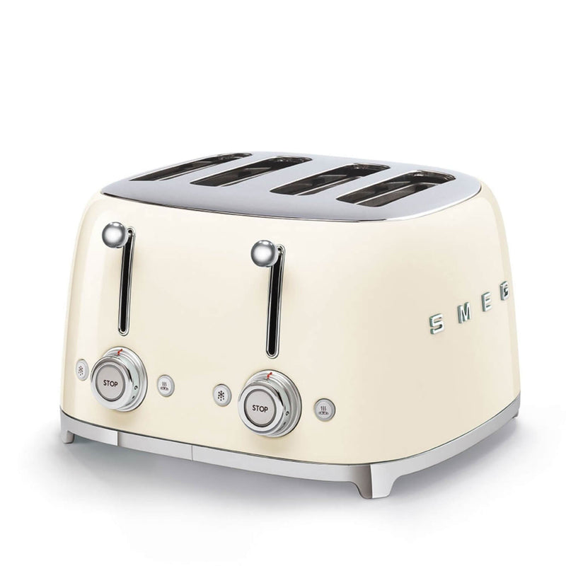 Smeg Jug Kettle & 4 Slice Toaster Set - Cream