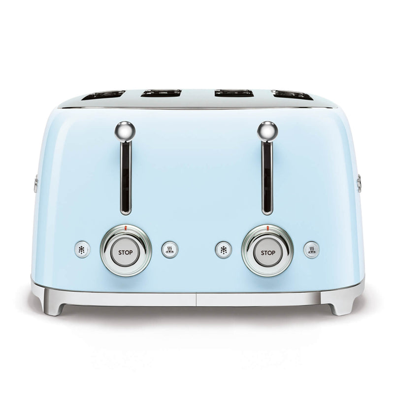 Smeg 50's Style Retro TSF03 4 Slice Toaster - Pastel Blue