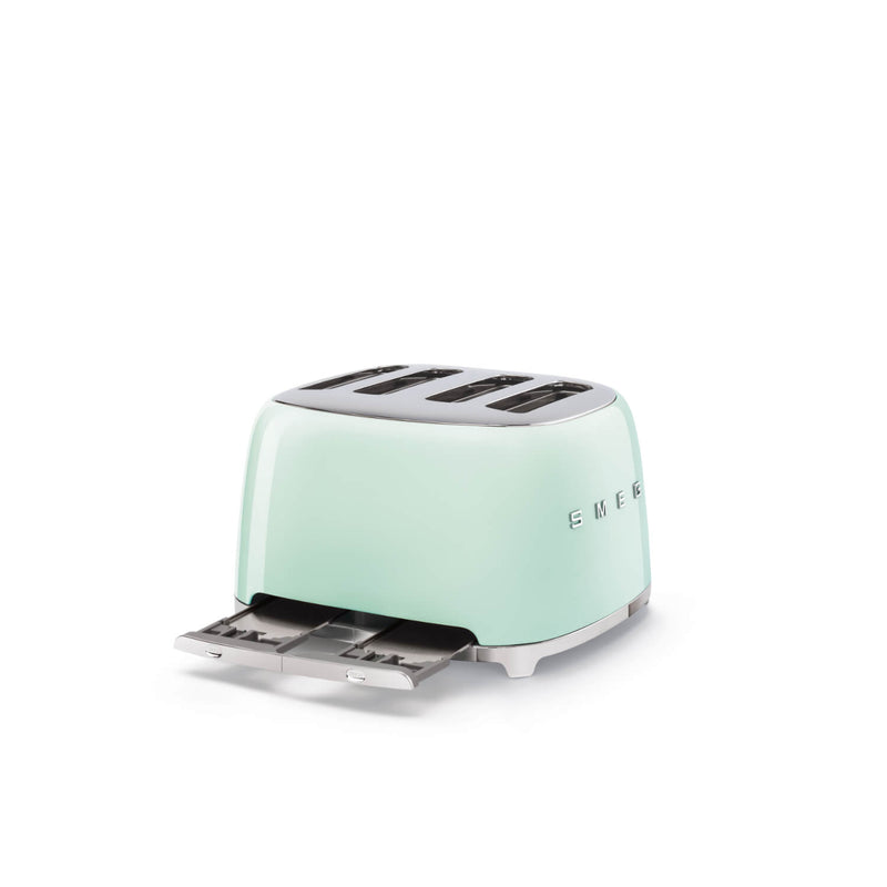 Smeg 50's Style Retro TSF03 4 Slice Toaster - Pastel Green
