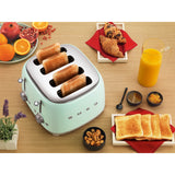 Smeg Jug Kettle & 4 Slice Toaster Set - Pastel Green