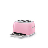Smeg 50's Style Retro TSF03 4 Slice Toaster - Pink