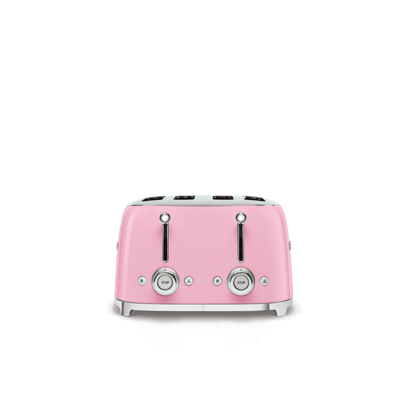 Smeg Jug Kettle & 4 Slice Toaster Set - Pink