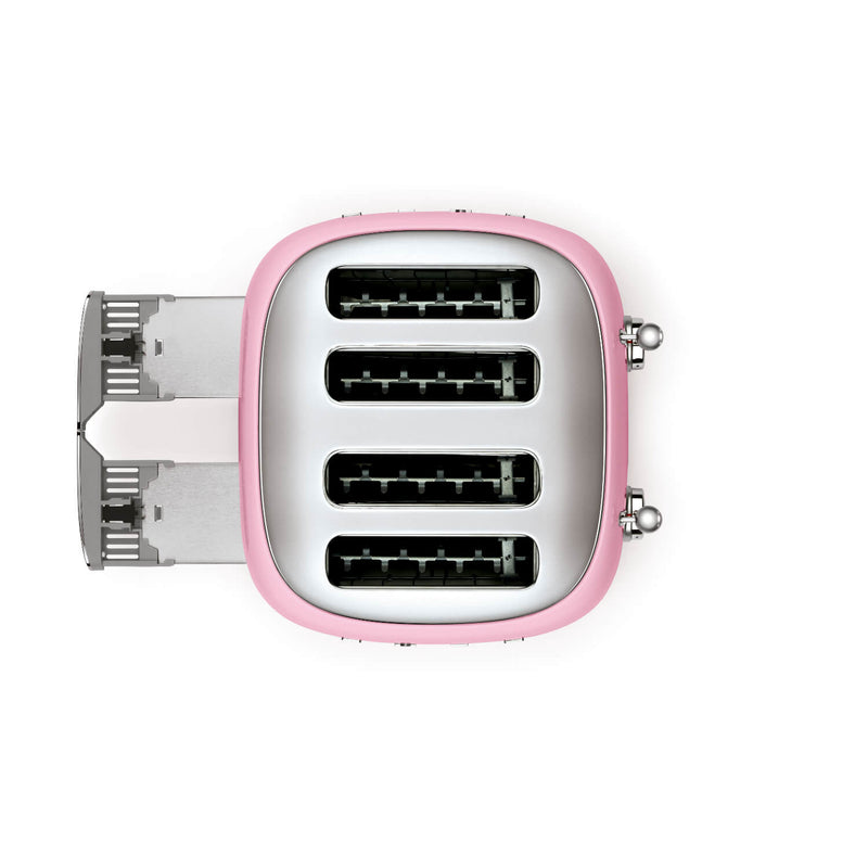 Smeg 50's Style Retro TSF03 4 Slice Toaster - Pink