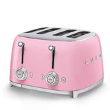 Smeg Jug Kettle & 4 Slice Toaster Set - Pink