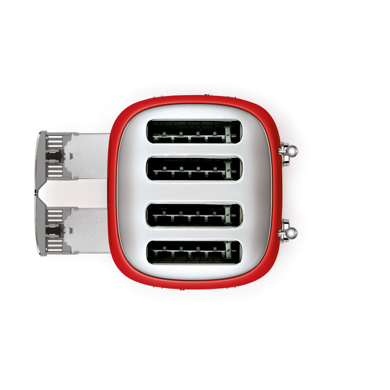 Smeg 50's Style Retro TSF03 4 Slice Toaster - Red